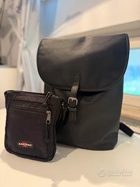 Set Eastpak - Zaino Similpelle Nero e Tracolla