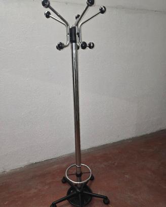 Appendiabiti piantana in ferro e acciaio anni 50 D