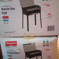Barbecue a gas ferraboli con pietra vulcanica