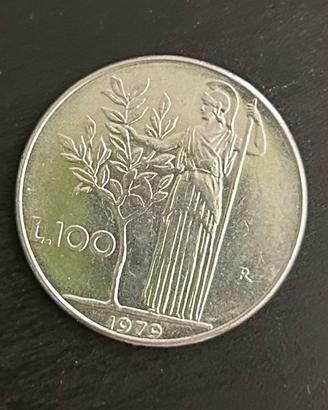 2 monete da lire 100 anno 1979
