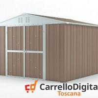 Box struttura lamiera Acciaio 327x307 tortora