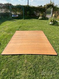 Tatami in bambu 2x2.5 m con bordo marrone