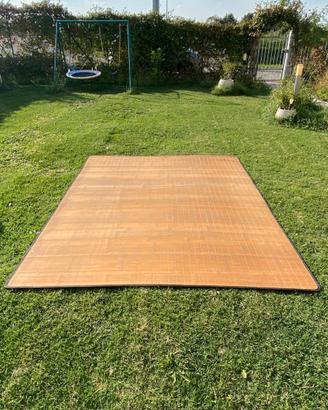 Tatami in bambu 2x2.5 m con bordo marrone