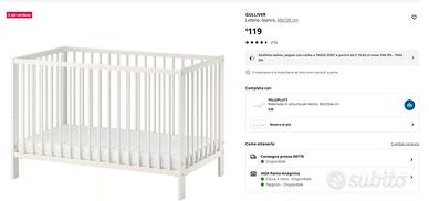 lettino bambino gulliver ikea