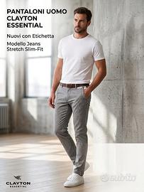 Pantaloni uomo clayton essential taglia 50 modello