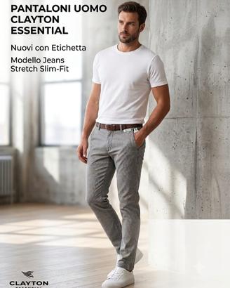 Pantaloni uomo clayton essential taglia 50 modello