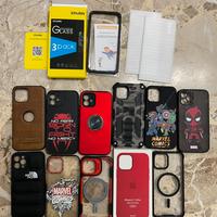 Accessori set cover iPhone 12 + pellicole