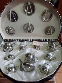 Servizio da caffè in peltro 95% Made in Italy