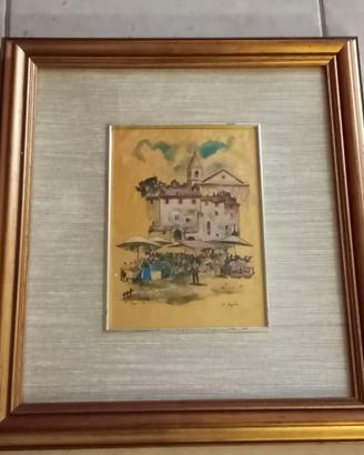 Quadro paesaggio urbano