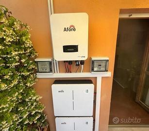 Impianto fotovoltaico 10kw accumulo litio kit 6kw