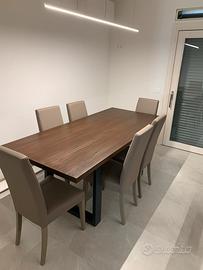 Sedie da cucina 8 pezzi