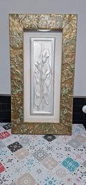 Quadro in argento con cornice il legno massiccio