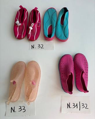 Scarpette mare bambina come nuove vari numeri