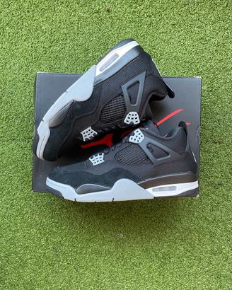 Jordan 4 Black Canvas nere grigie - 43 EU