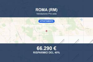 Immobile in asta di 89 m² con box auto a Roma