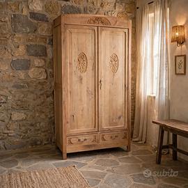 ARMADIO LIBERTY RESTAURATO LEGNO NATURALE 120 cm