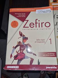 Zefiro letteratura italiana 9788839536631