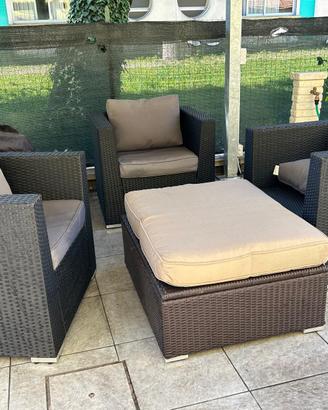 SALOTTINO IN RATTAN PER ESTERNO