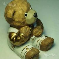 Orsetto in terracotta - soprammobile per cameretta