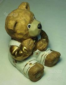 Orsetto in terracotta - soprammobile per cameretta