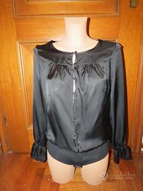 Body a camicia in raso nero Intimissimi - Taglia M