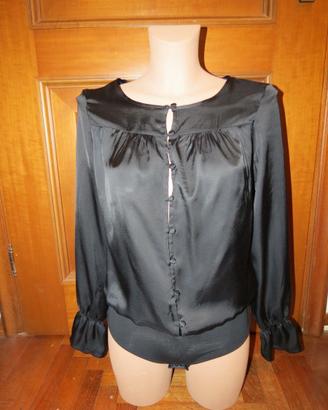 Body a camicia in raso nero Intimissimi - Taglia M