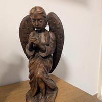 statuette angeli legno