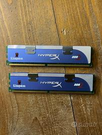 2 banchi Ram Kingston 2 Gb PC2-6400 DDR2-Sdram