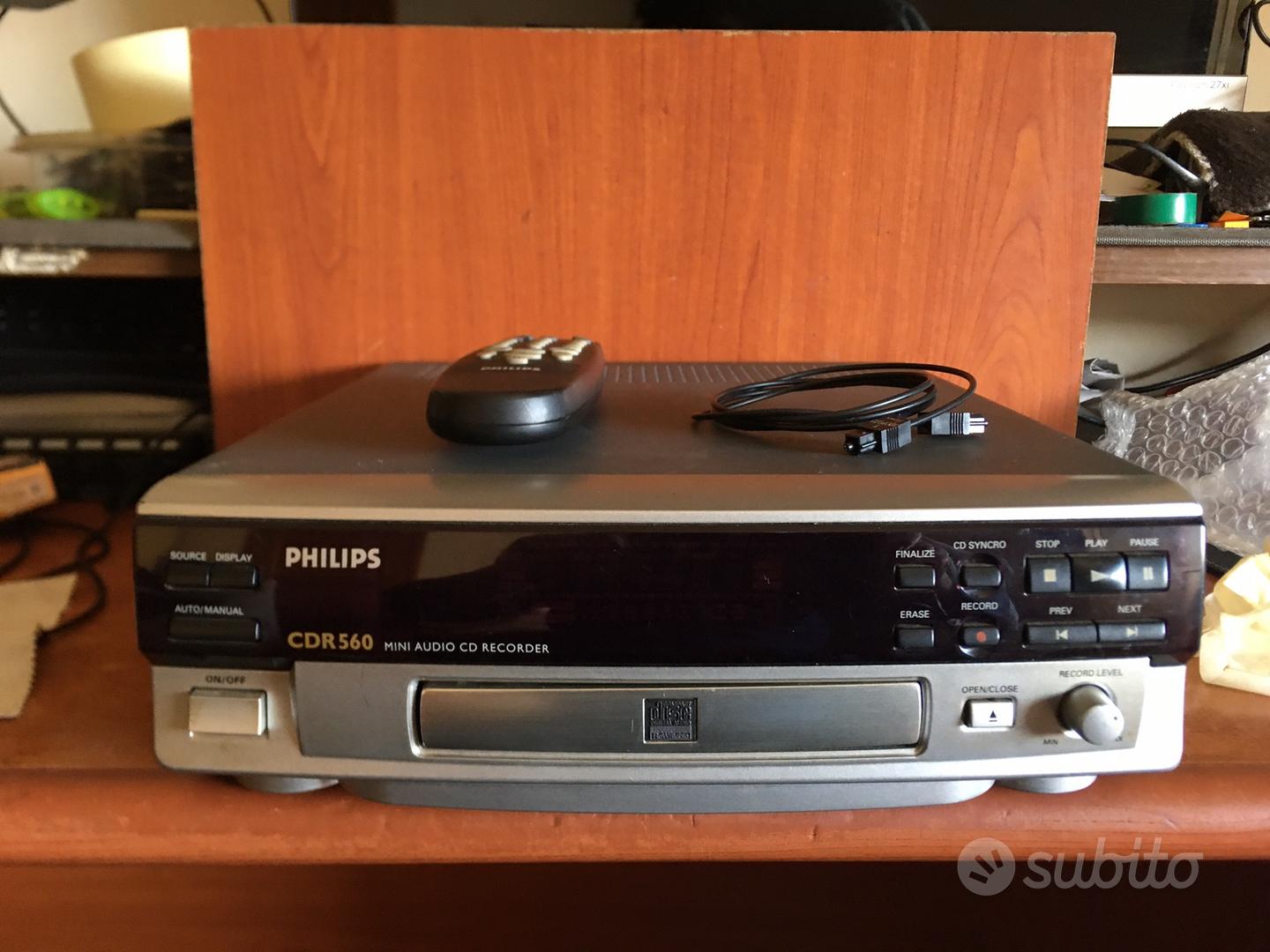 その他 PHILIPS CDR 560 MINI AUDIO CD RECORDER Philips CDR-560. CD recorder review. - YouTube