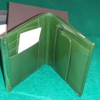 Gucci portafoglio verde pelle cavallino