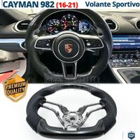 VOLANTE Sportivo Porsche Cayman 982 Carbonio Pelle