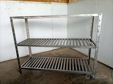 Scaffale in acciaio inox