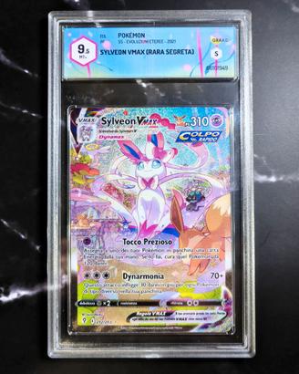 Sylveon VMAX Alt Art Evoluzioni Eteree 9.5 graad