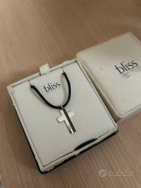 collana bliss in oro bianco con 13 diamanti neri