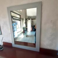 Specchi con cornice metallo satinato