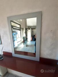 Specchi con cornice metallo satinato