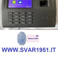 Marcatempo con lettore impronte e tessere RFID