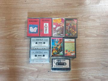 Commodore 16 - 9 Cassette Giochi Programmi