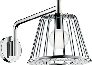 soffione AXOR LAMP con luce e braccio doccia