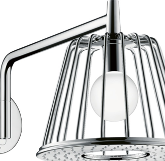 soffione AXOR LAMP con luce e braccio doccia