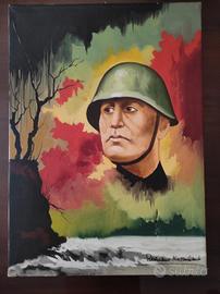 Quadro Romano Mussolini - Ritratto Duce Fascismo