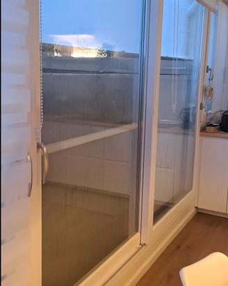 infissi scorrevoli  pvc effetto legno 