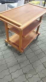 carrello in legno da cucina e ristorante 