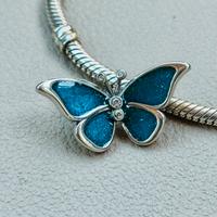 Charm Farfalla in argento per bracciali Pandora