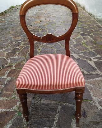 Sedia antica inglese di legno