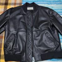 Giubbotto bomber in pelle Trussardi