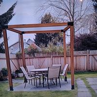 Kit  acciaio verniciato x pergola in legno