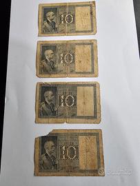 10 Lire Regno D'Italia, anno 1935/39 