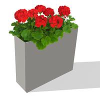 Fioriere moderne in lamiera