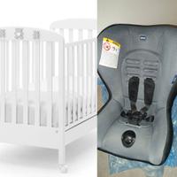 Lettino Erbesi e seggiolino auto Chicco